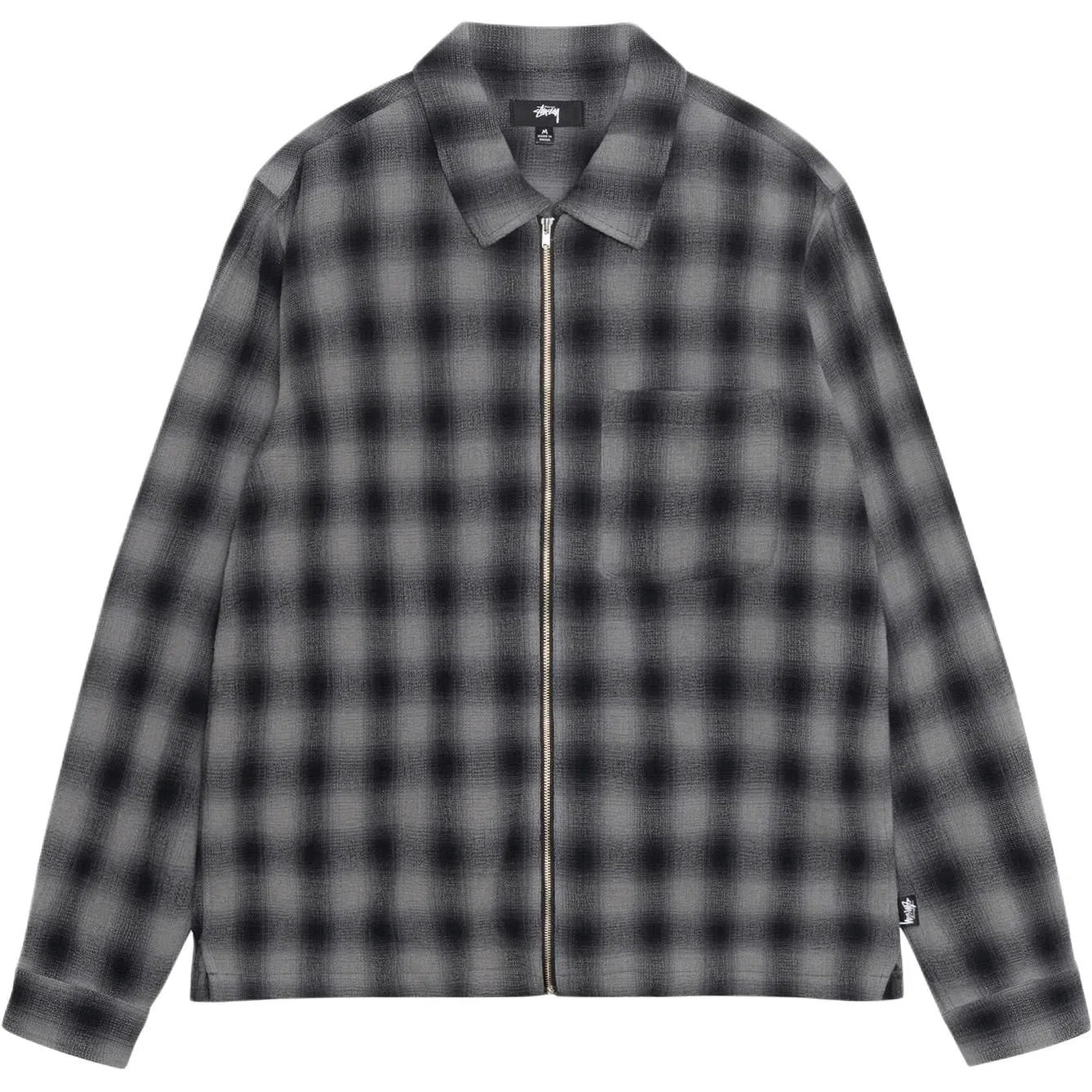 Stussy SS24 ZIP SHIRT TWISTED YARN PLAID