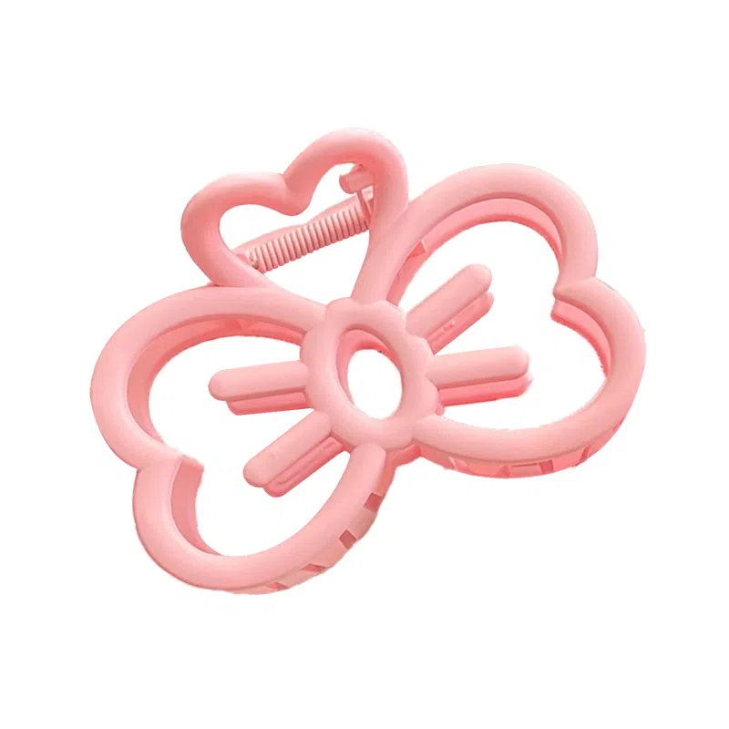 蒙妮 可爱镂空蝴蝶结抓夹 亚克力 发夹 男女同款情侣款