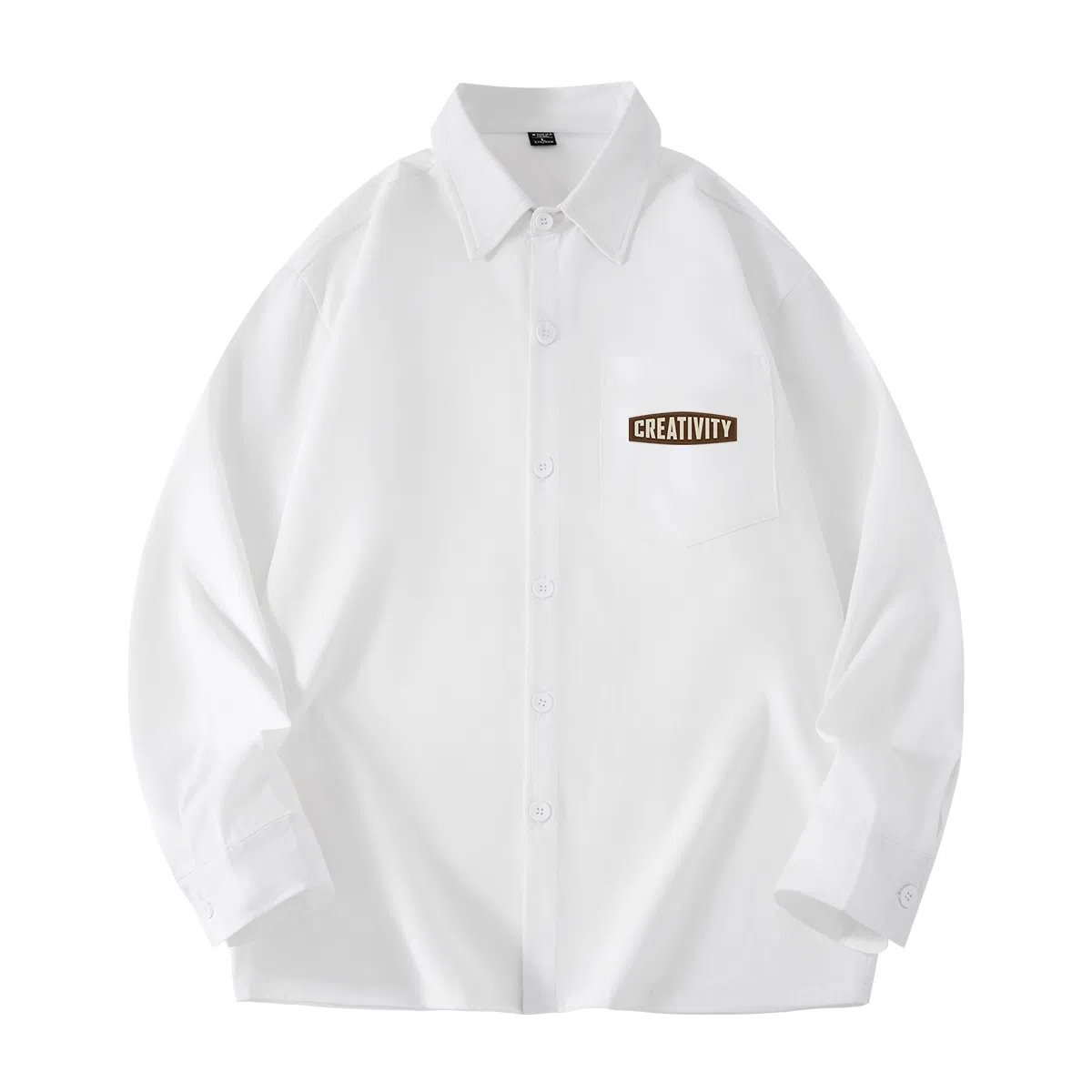 棉致 纯色简约通勤基础百搭舒适长袖衬衫 男女同款