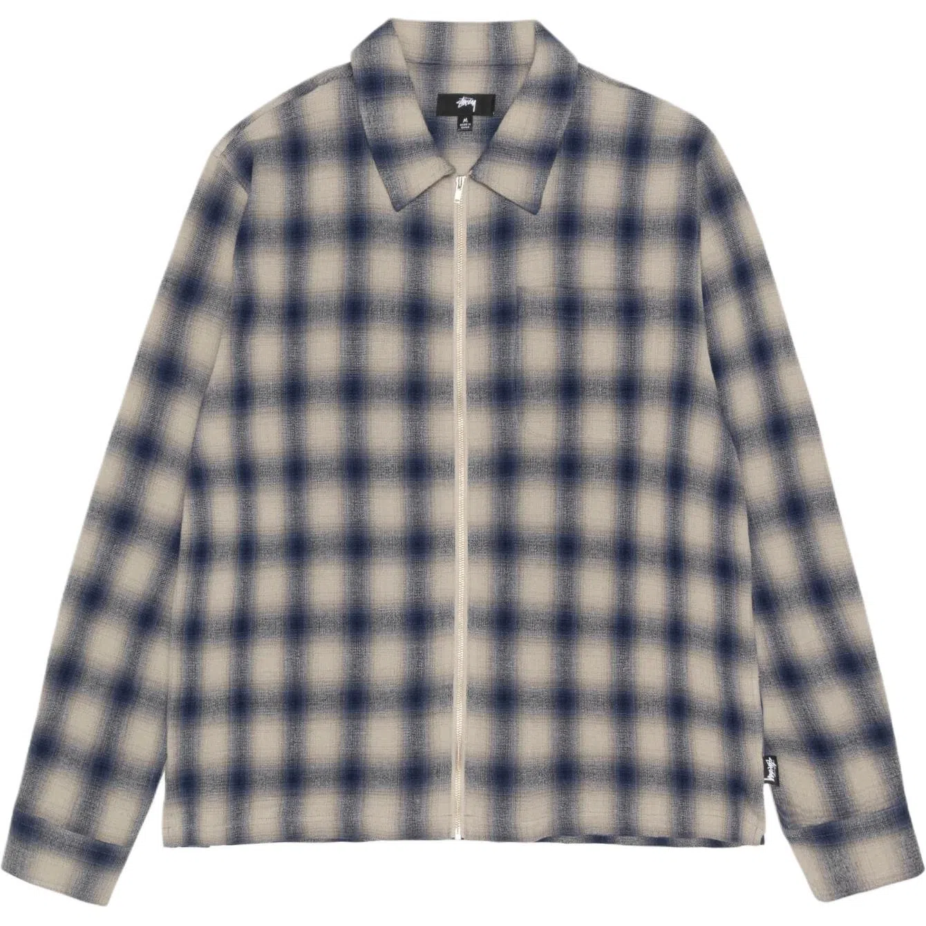 Stussy SS24 ZIP SHIRT TWISTED YARN PLAID