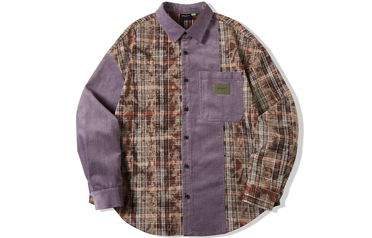 EPTISON Corduroy Plaid Shirt