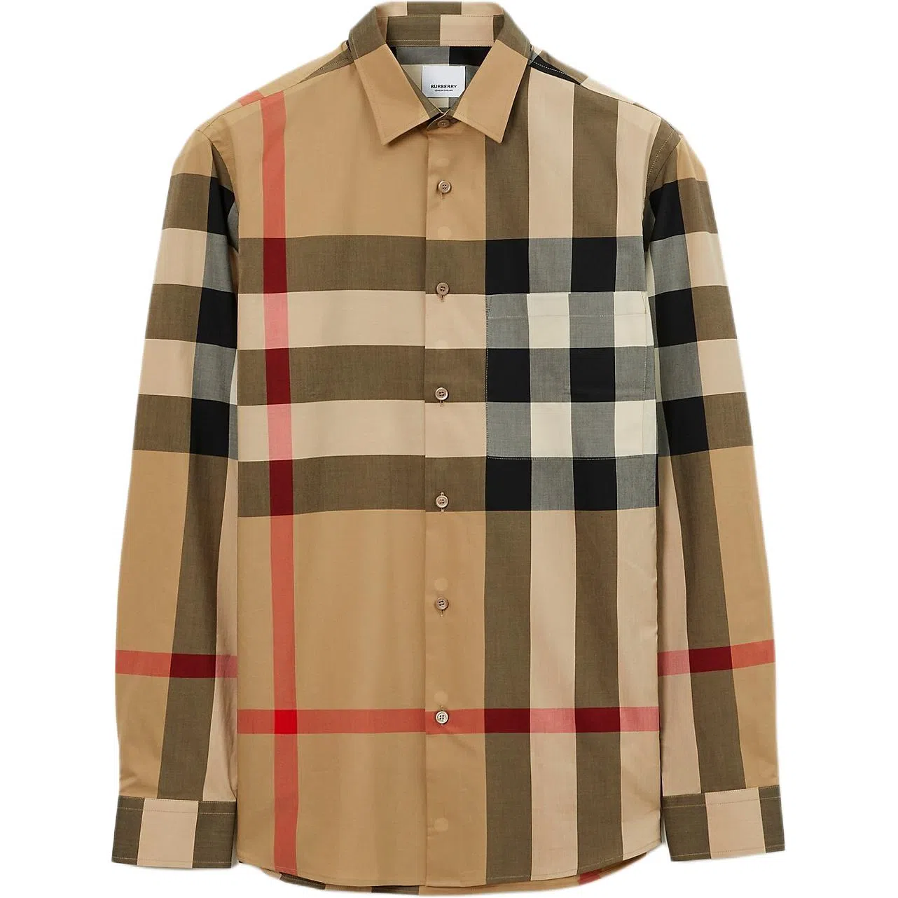 Burberry Check Shirt Beige