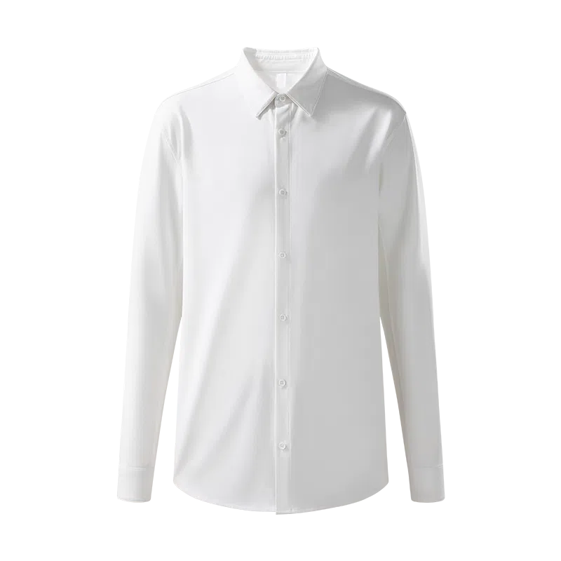 网易严选 简约宽松纯色百搭长袖衬衫 男女同款