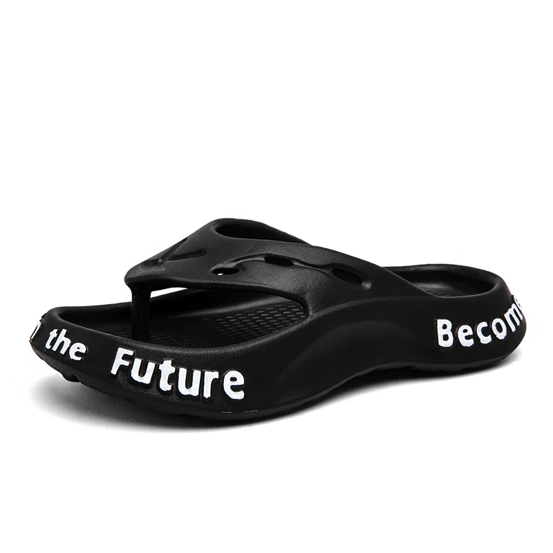 美热途 简约百搭 防磨防滑速干人字拖鞋 男款