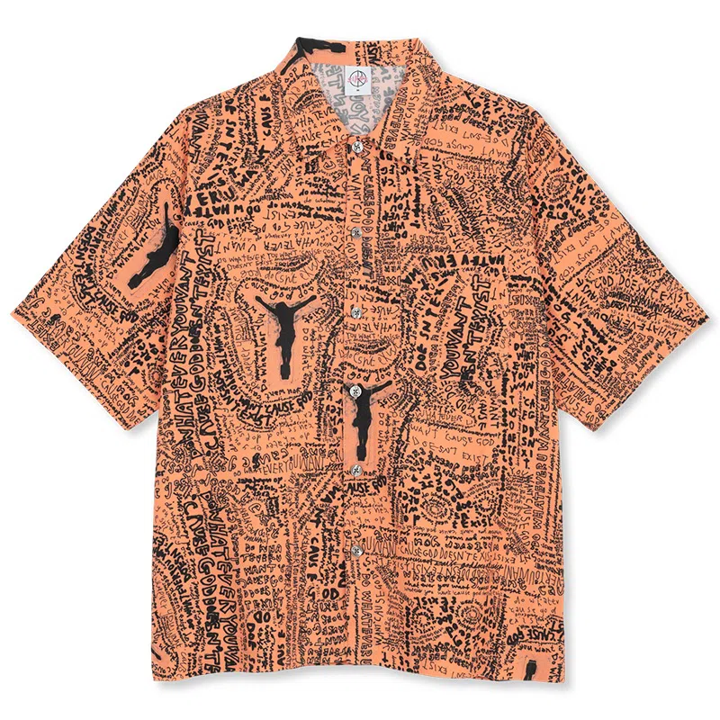 Polar Skate Co Bowling Shirt Orange