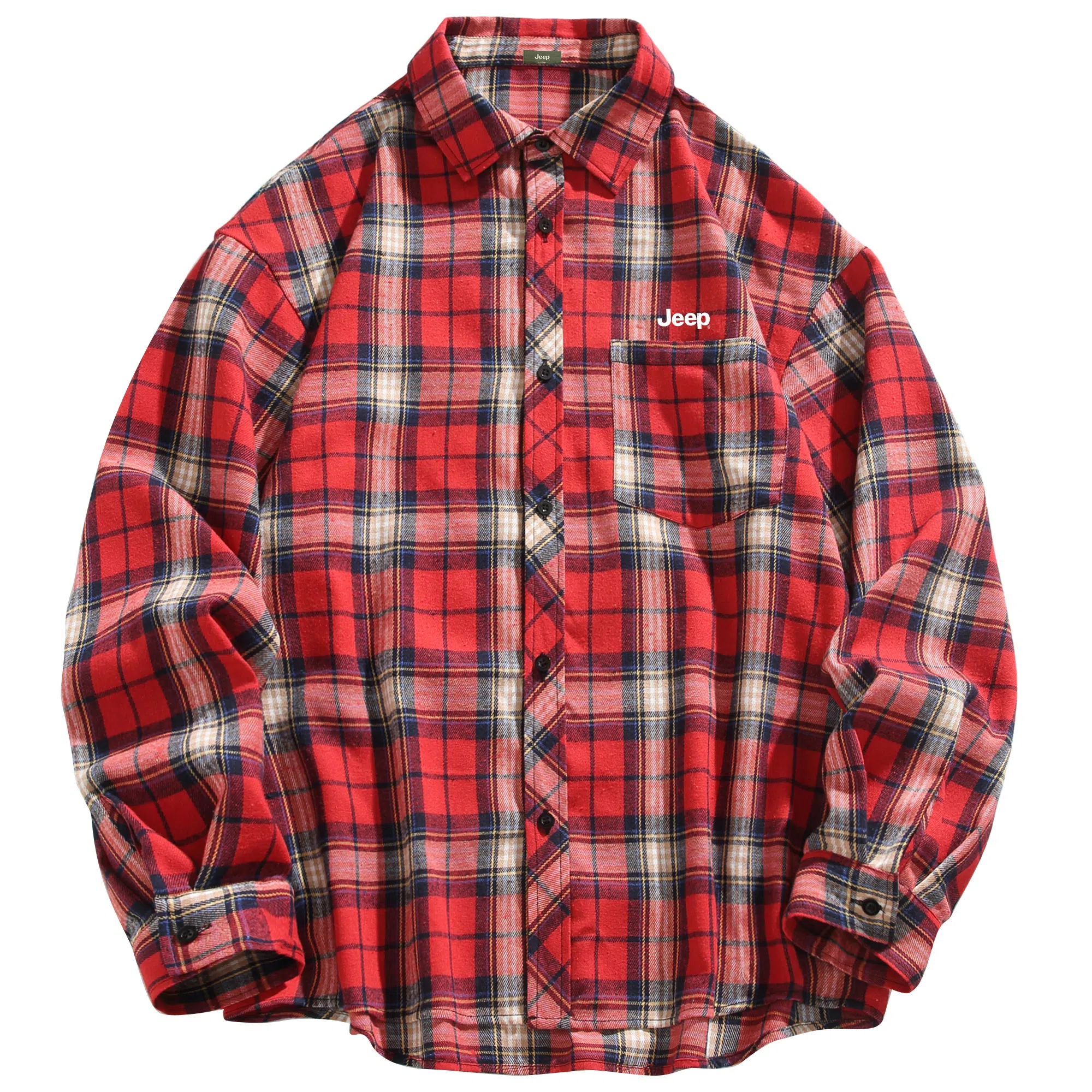 Jeep Plaid Oversized Shirt
