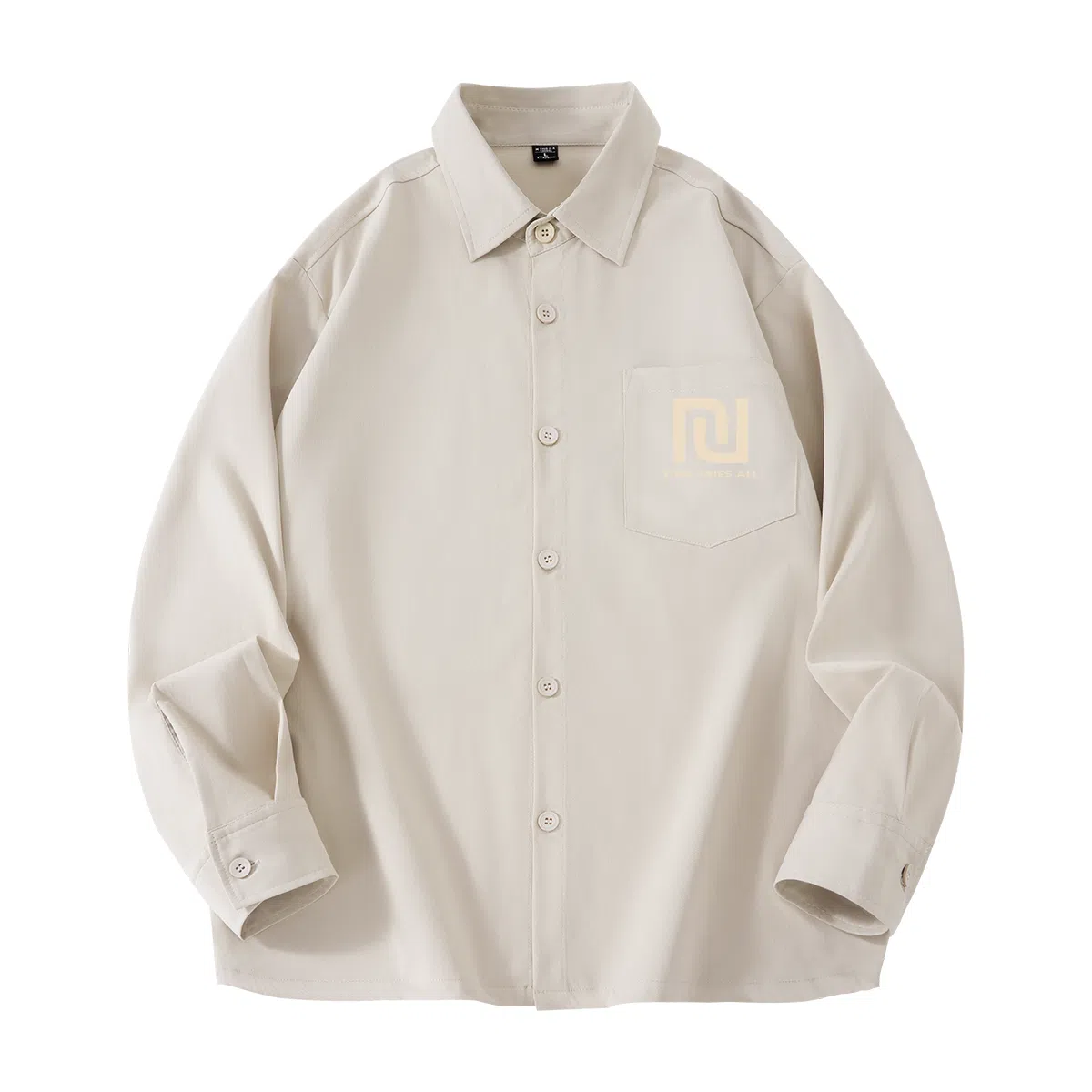 棉致 纯色简约通勤基础百搭长袖衬衫 男女同款