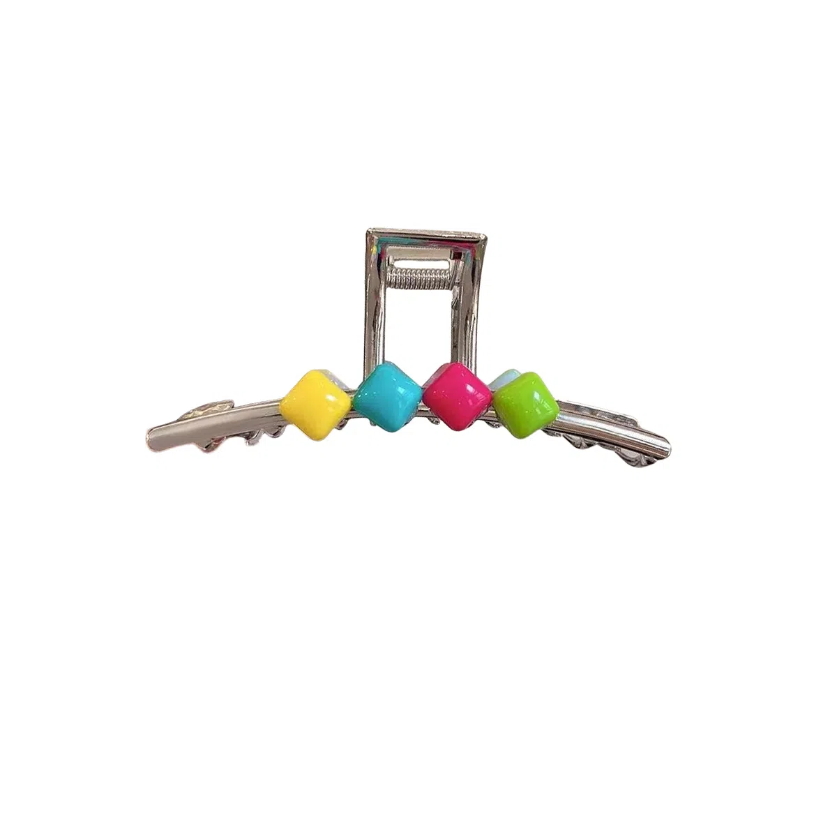 贯古今 多巴胺甜豆~夏季后脑勺高级感盘发大号金属鲨鱼夹发 合金 发夹 女款