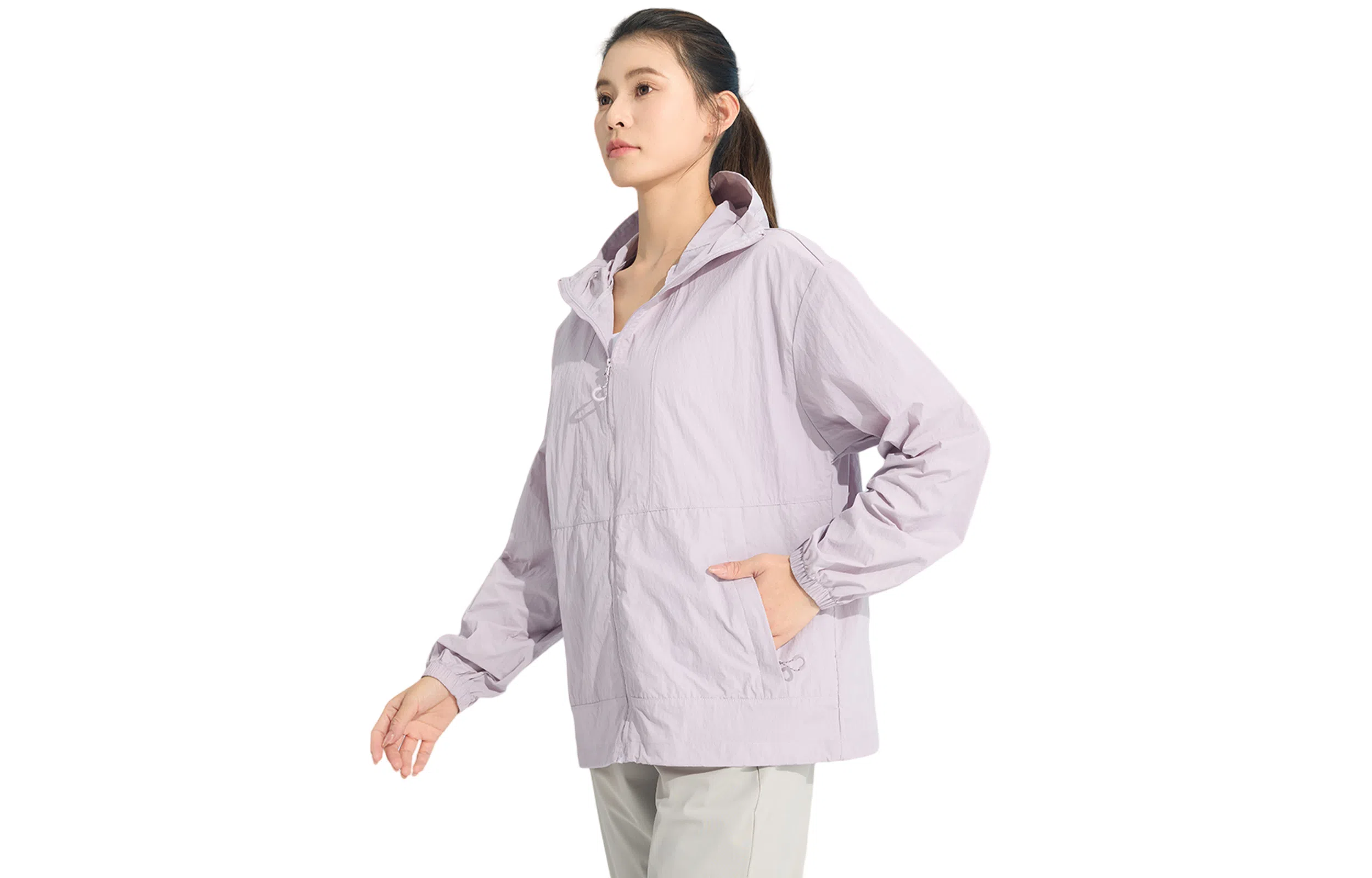 木林森 防紫外线简约透气速干凉感合身休闲连帽防晒服 男女同款