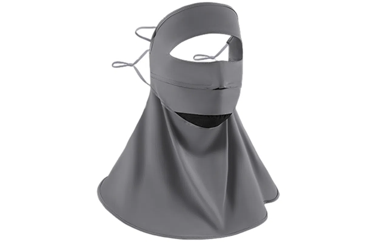 优幽兰 时尚百搭遮全脸防紫外线休闲简约纯色高级感骑行脸基尼护颈部透气遮阳开车必备 锦纶 防晒面罩 女款