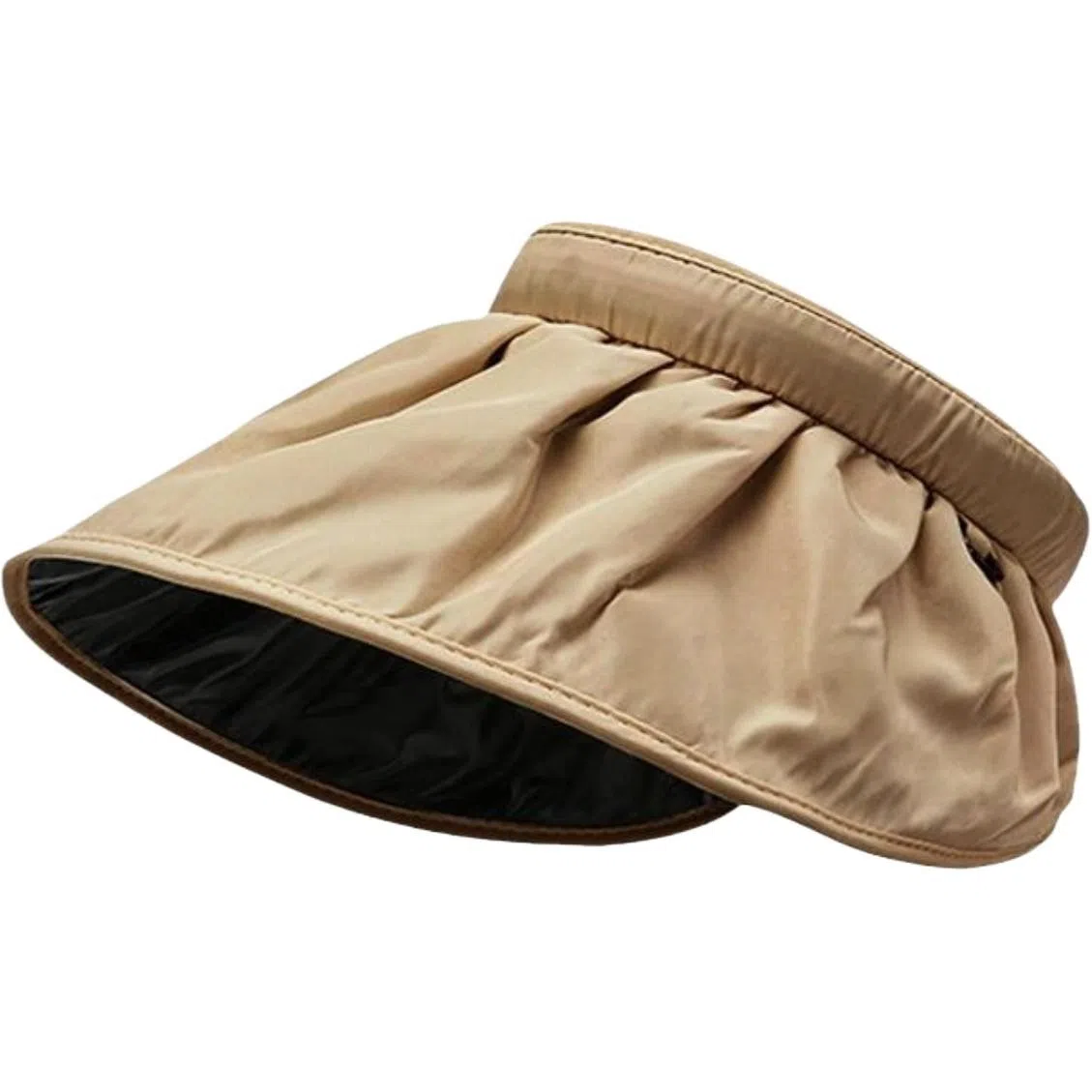 佩洛依 可做卷边防紫外线晒黑花边空顶夏季显脸小 聚酯纤维 防晒帽 男女同款情侣款