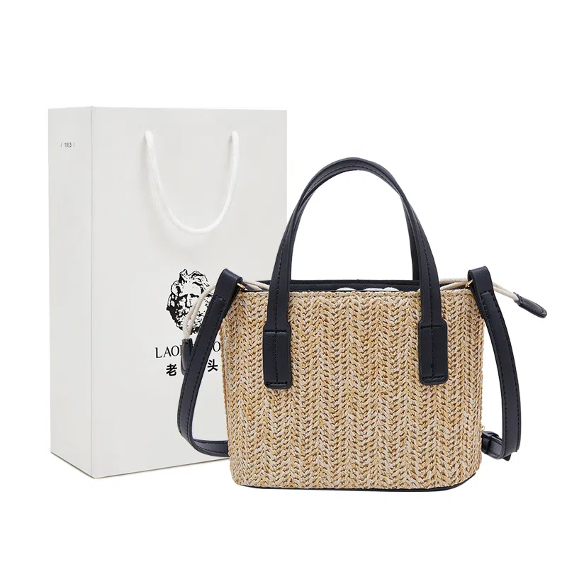 老人头 慵懒简约度假风时尚 织物 手提包 常规 女款 多色