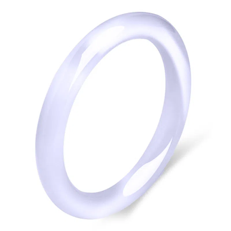 庆大福 紫罗兰系列 新中式国风国潮小众芋泥波波素雅水润汉服旗袍优雅气质古风#好运 琉璃 手镯 女款