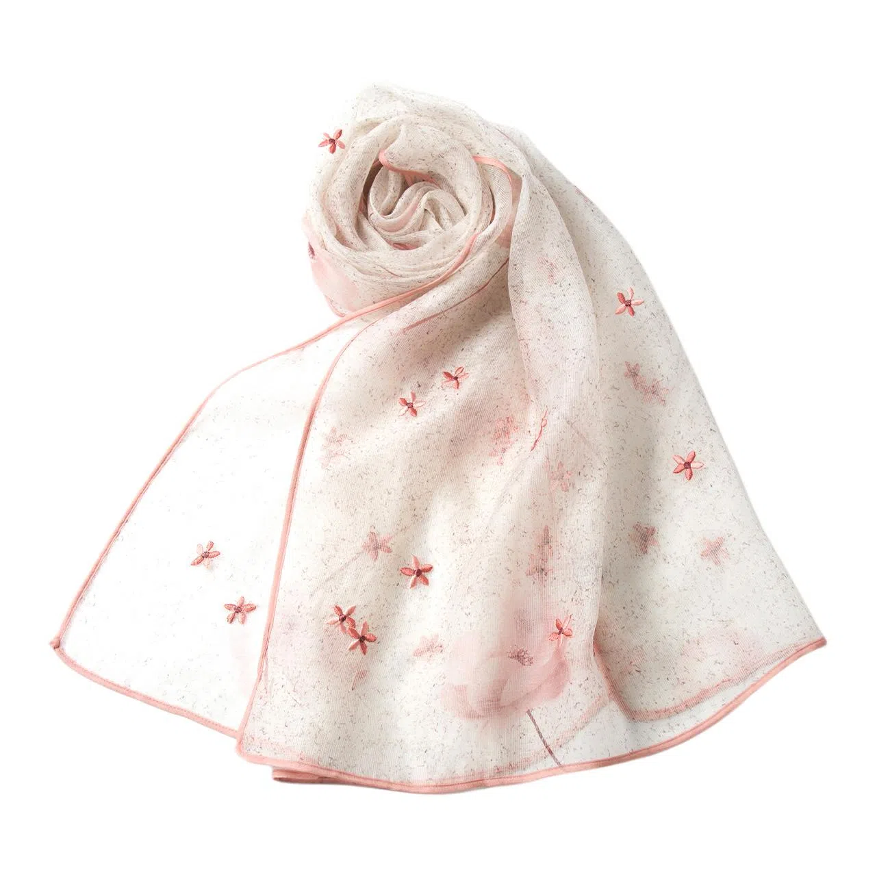 红豆 时尚长巾轻盈柔软 羊毛 桑蚕丝 丝巾 女款