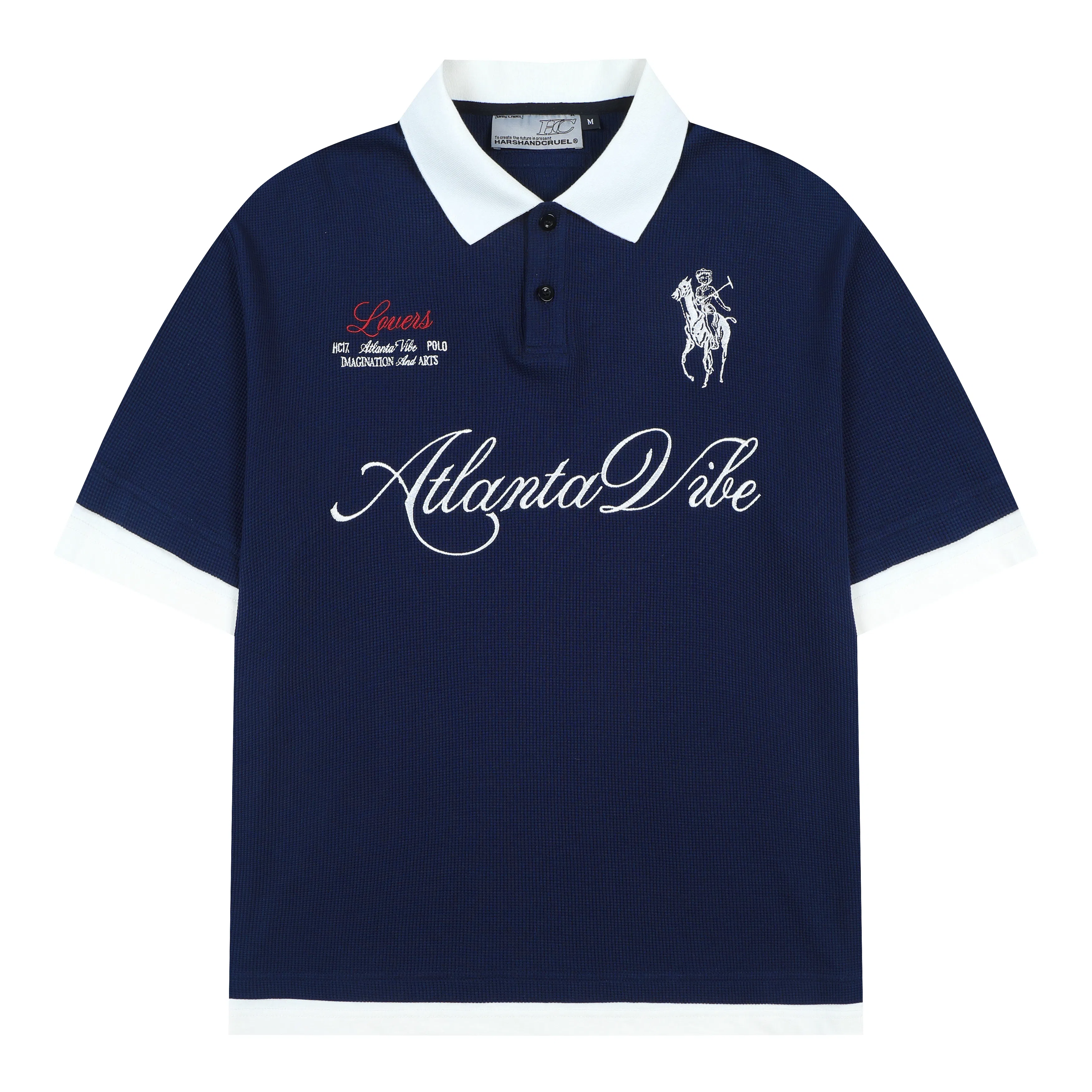 HARSH AND CRUEL Polo Shirt Navy