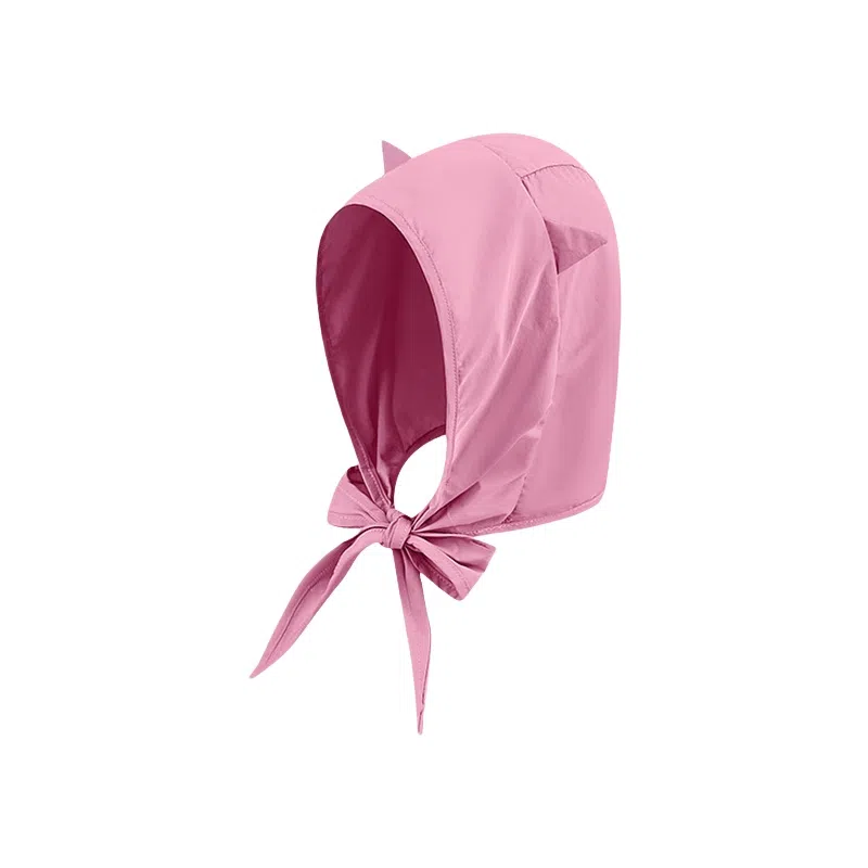 钓鱼熊 无印小恶魔绑带速干遮阳帽子夏季薄款可爱猫耳朵护耳头巾帽 聚酯纤维 防晒帽 男女同款情侣款