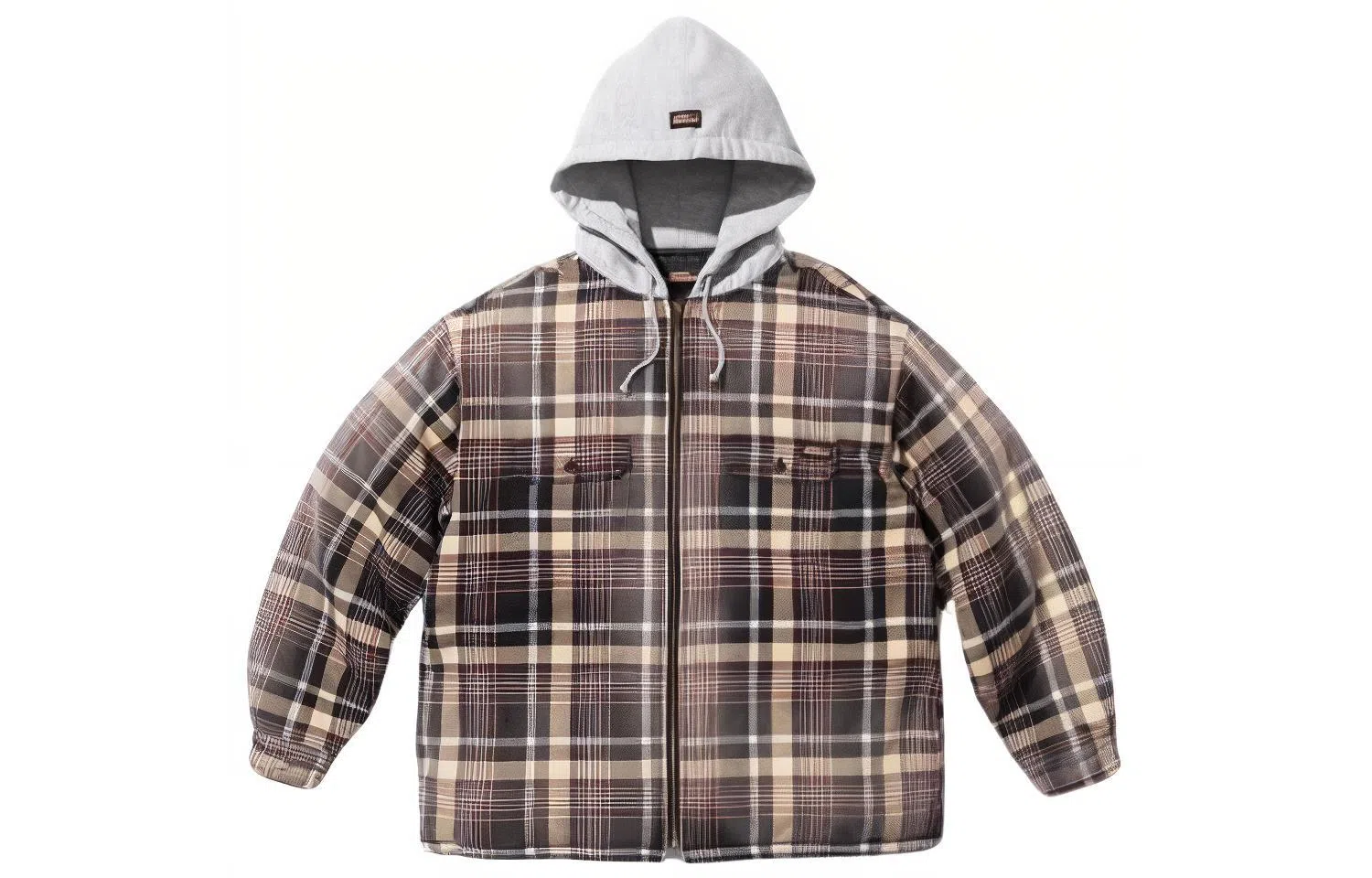 Supreme x Dickies FW23 WEEK9 PLAID HOODED ZIP UP SHIRT