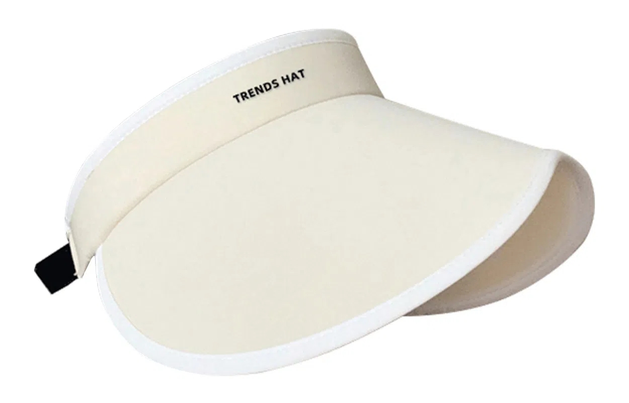 优幽兰 休闲简约空顶可折叠大檐显脸小遮阳帽女夏季百搭时尚防紫外线户外透气空顶帽太阳帽潮 聚酯纤维 防晒帽 女款