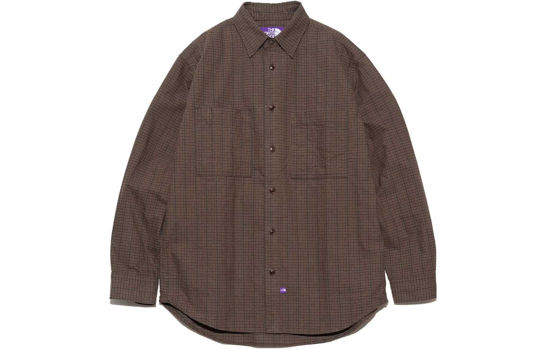 The North Face Purple Label Flannel Double Pocket Field Work Shirt Brown