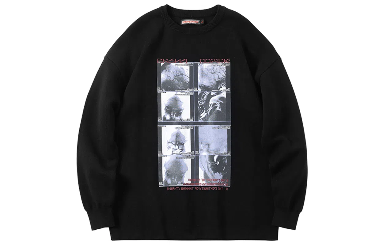 ENSHADOWER Lazy Knit Sweater Black