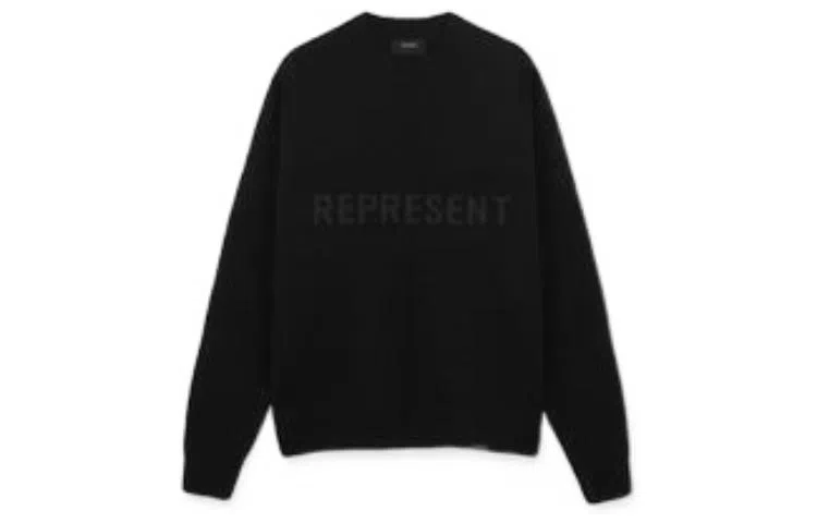 REPRESENT FW21 Logo Sweater Black