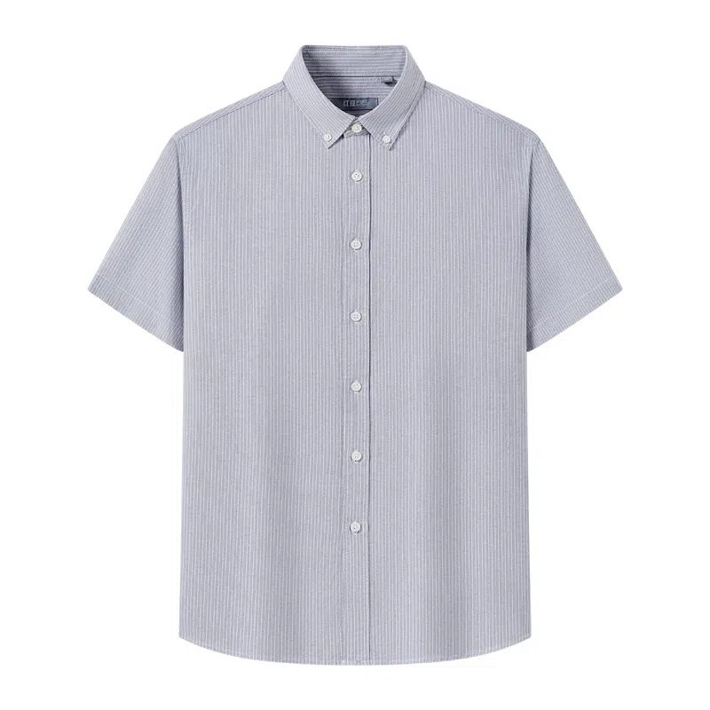 红豆 休闲舒适百搭全棉短袖衬衫 男女同款