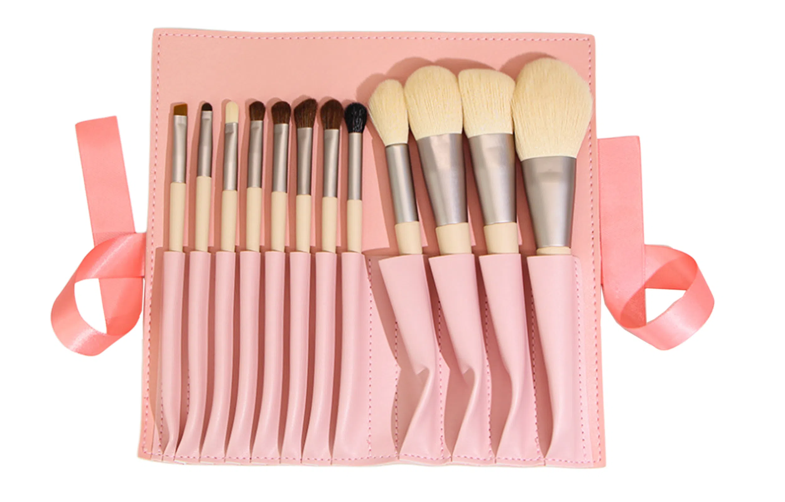 米甜兔  粉色化妆刷套装 柔软亲肤 十二支刷