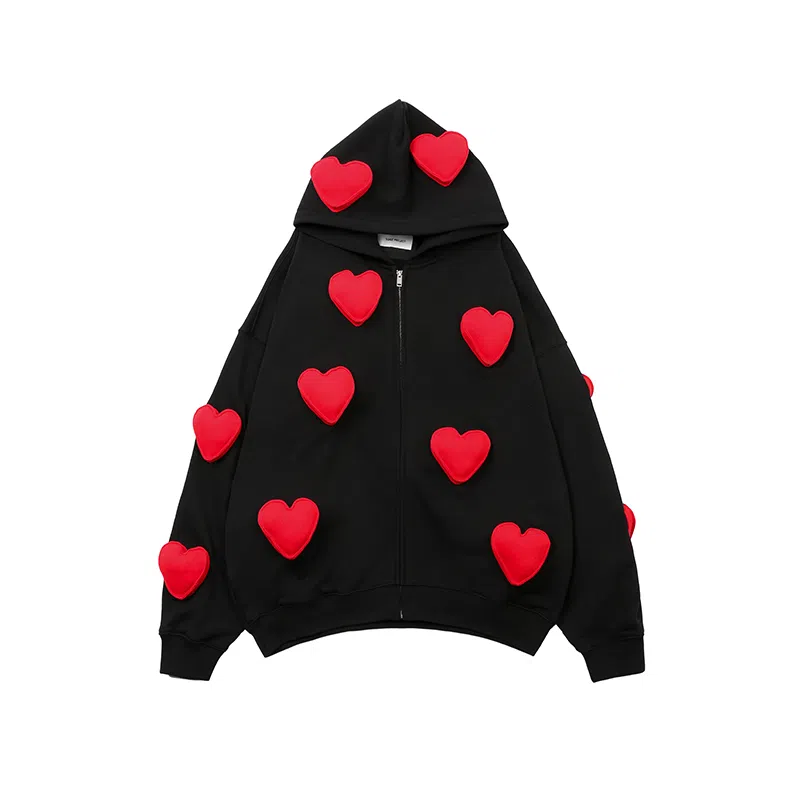 SQQZ Project Heart 3D Padded Hoodie