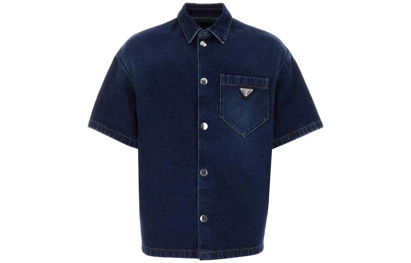 Prada SS23 Navy Blue Shirt