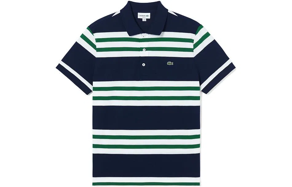 Lacoste Polo Navy White Green