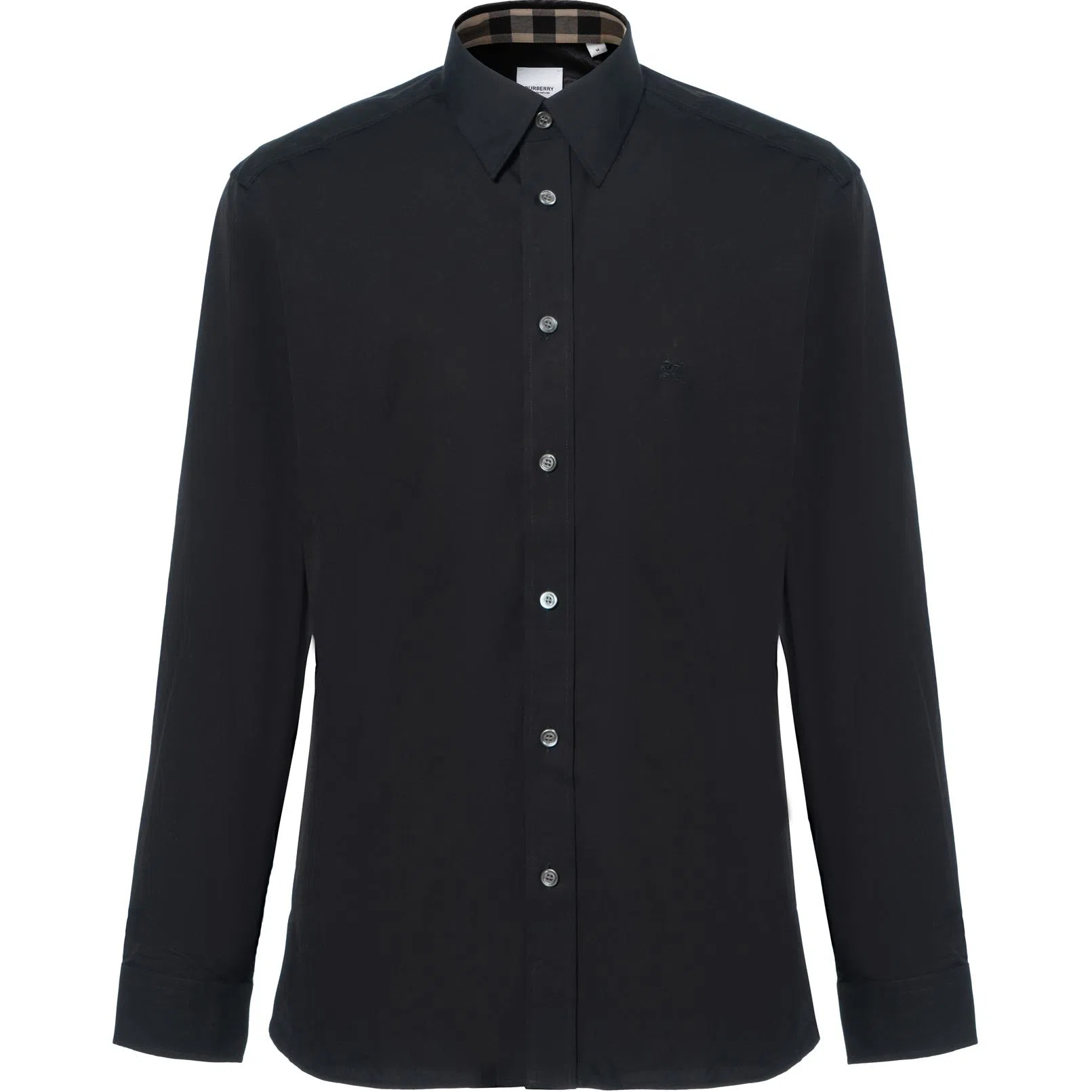 Burberry Classic Check Collar Cuff Shirt Black