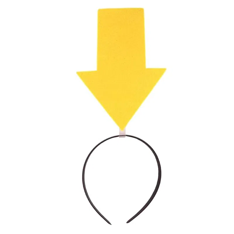 千桐 【我在这儿 箭头头箍】创意符号 演唱会 拍照神器 趣味搞怪显眼 塑料 发箍 男女同款情侣款