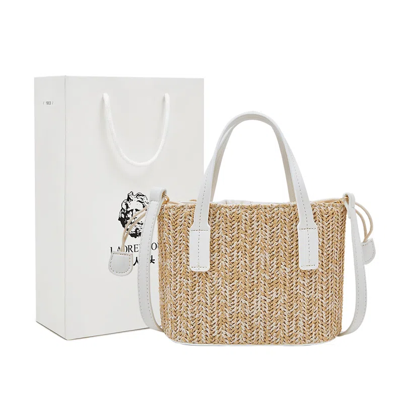 老人头 慵懒简约度假风时尚 织物 手提包 常规 女款 多色