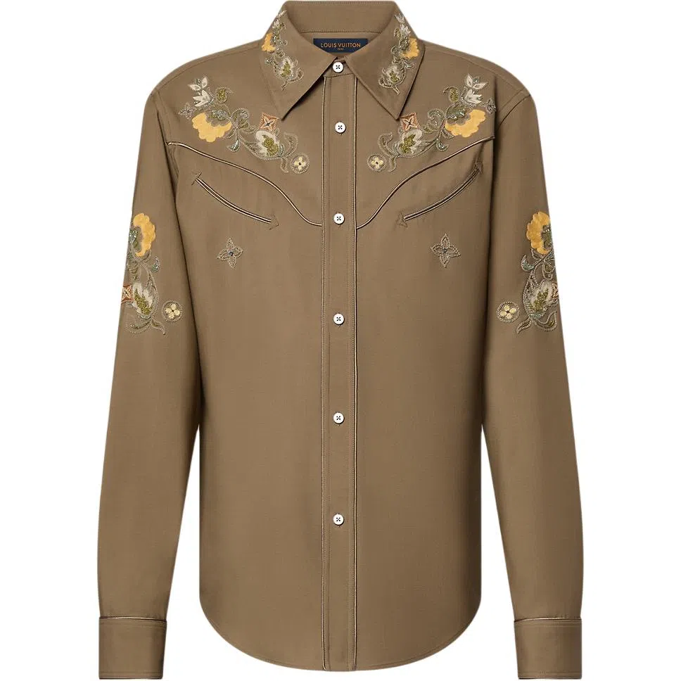 Louis Vuitton FW24 Floral Embroidery Shirt