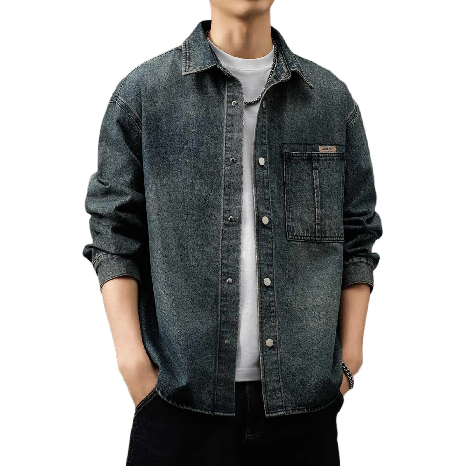 Guise Long Sleeve Shirt Blue