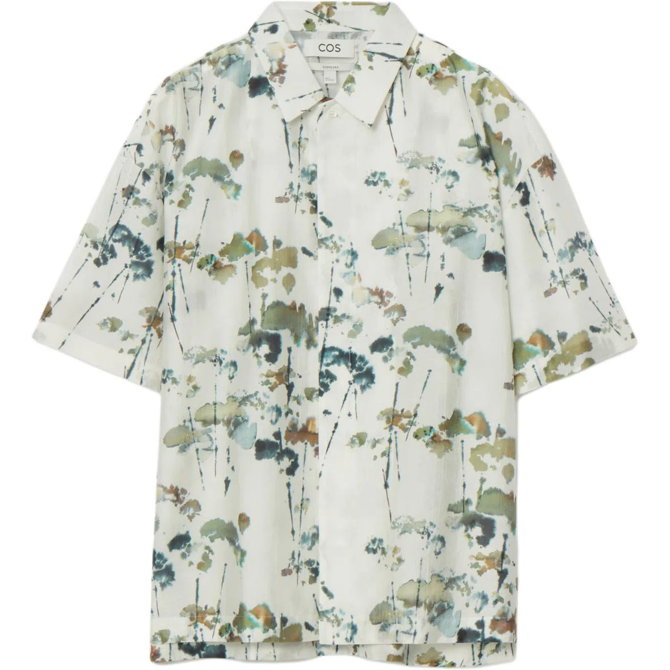 COS Floral Print Short Sleeve Shirt