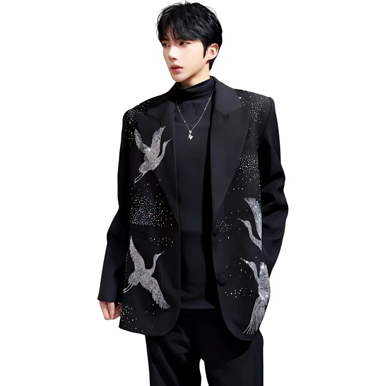 MIIRACER Black Luxury Blazer