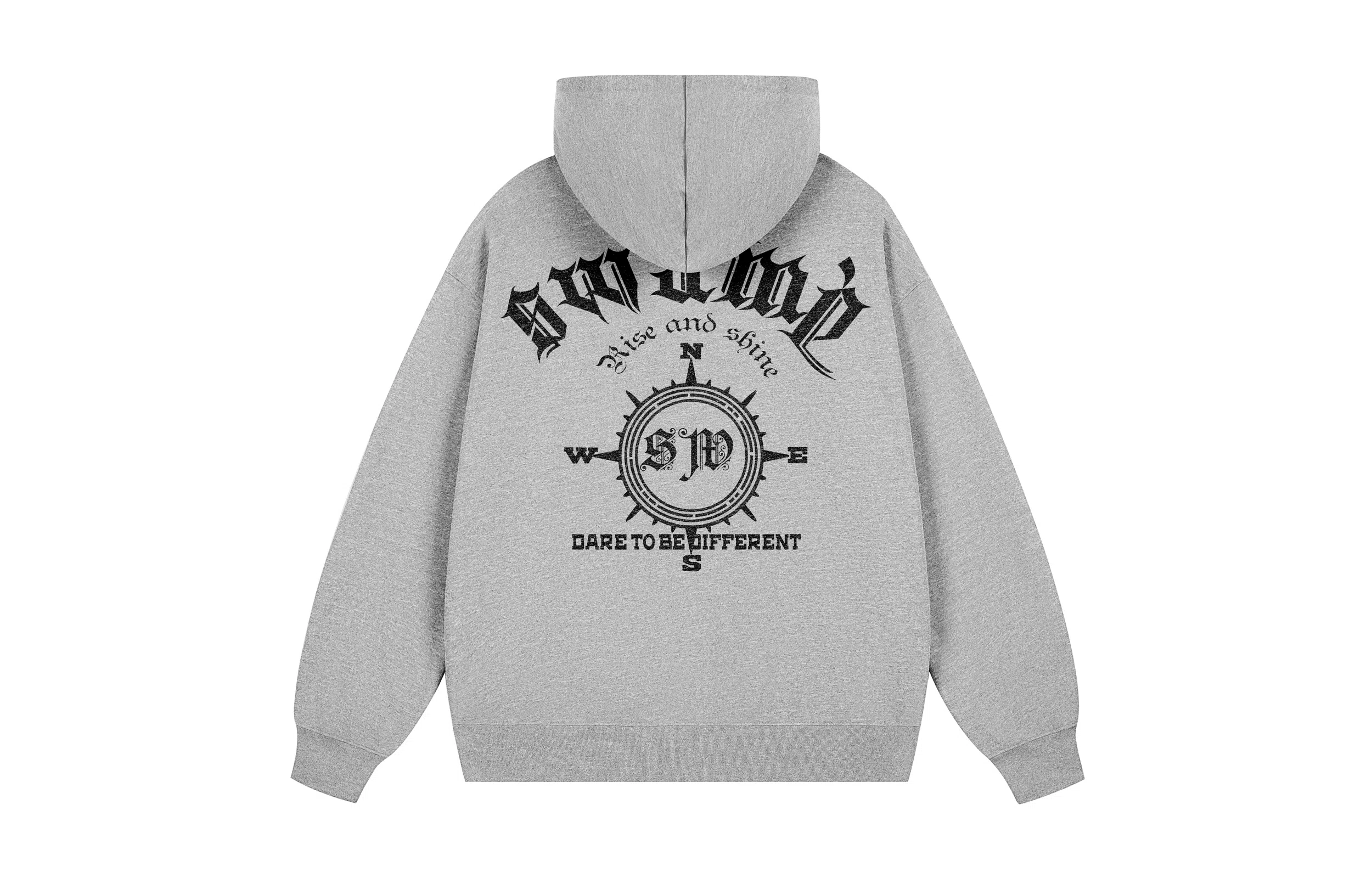 SWAMP AREA Compass Print Hoodie