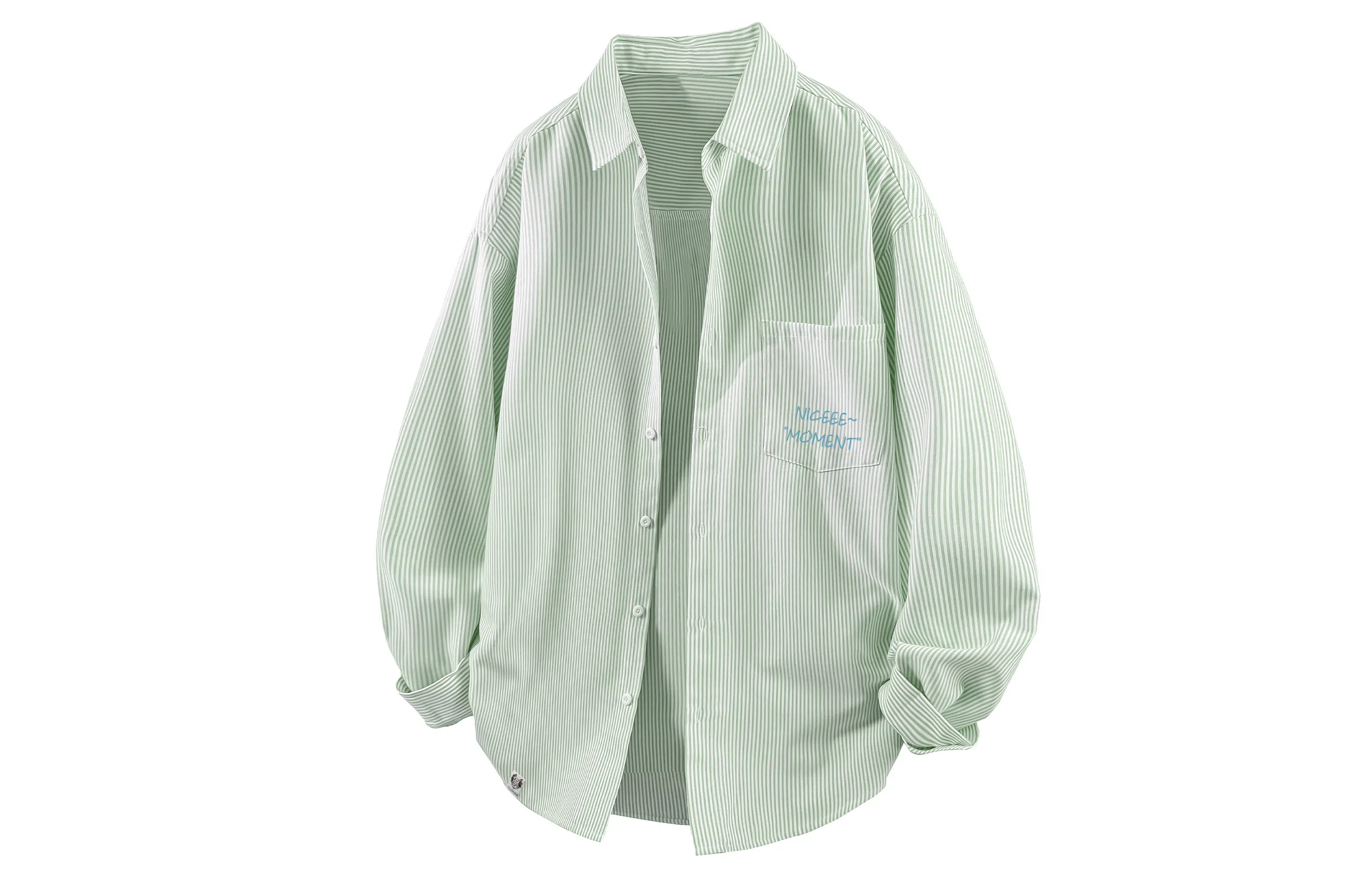 王者荣耀 梦奇款 美式复古基础款创意条纹宽松小衫休闲松弛感百搭户外通勤上衣痞帅少年感长袖衬衫 男女同款