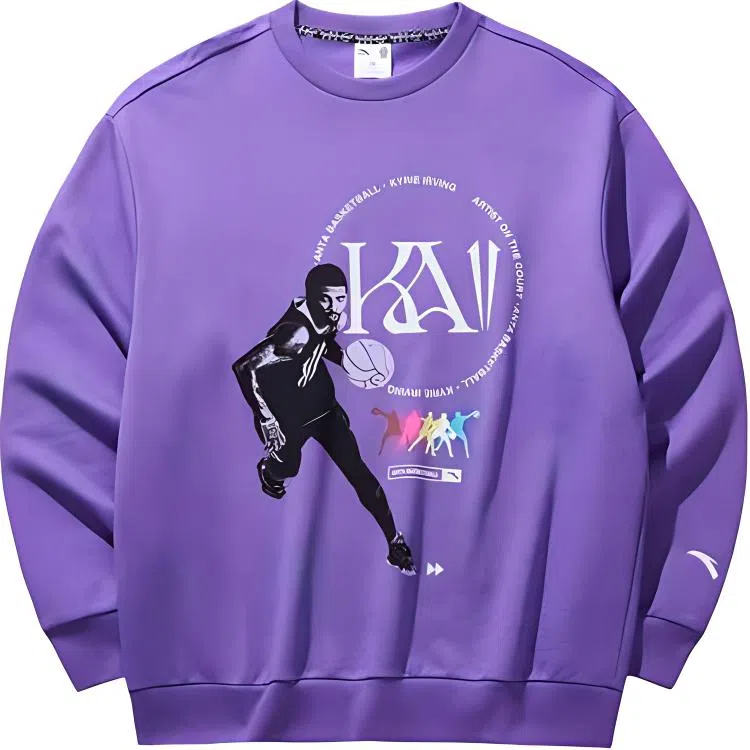 Anta Basketball Series Sweatshirt Fluorescent Purple