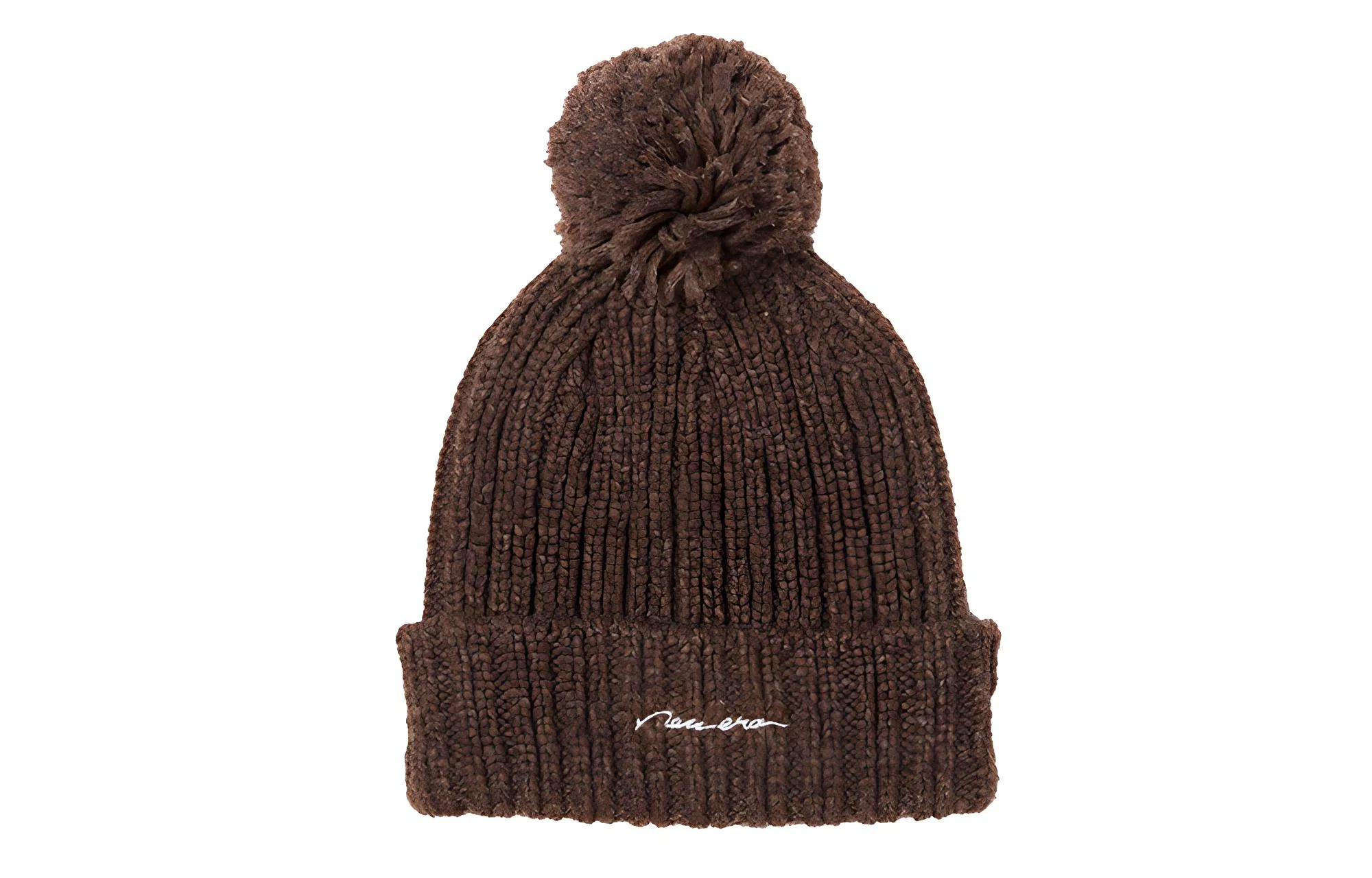 New Era Embroidered Knit Beanie Brown