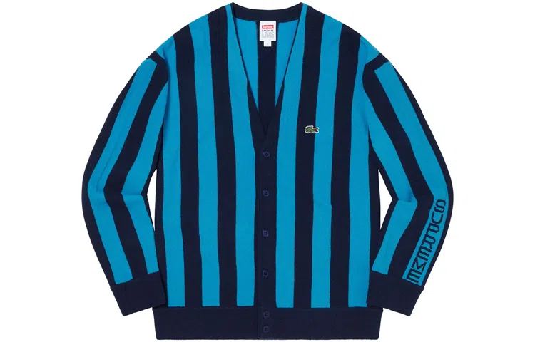 Supreme FW19 Week 5 Striped Sweater Blue