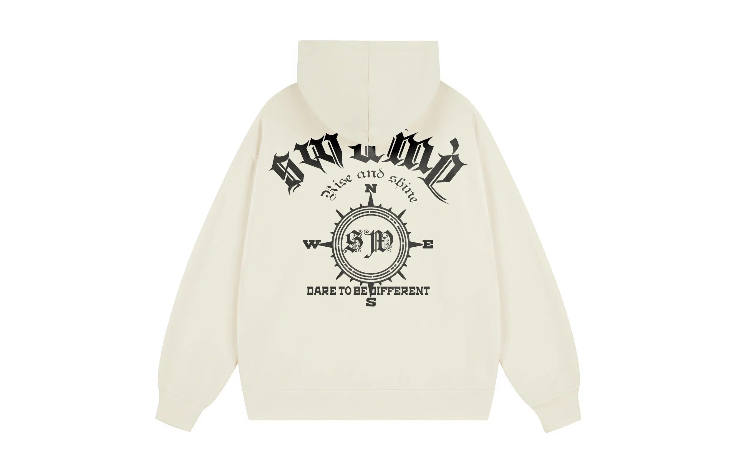 SWAMP AREA Compass Print Hoodie