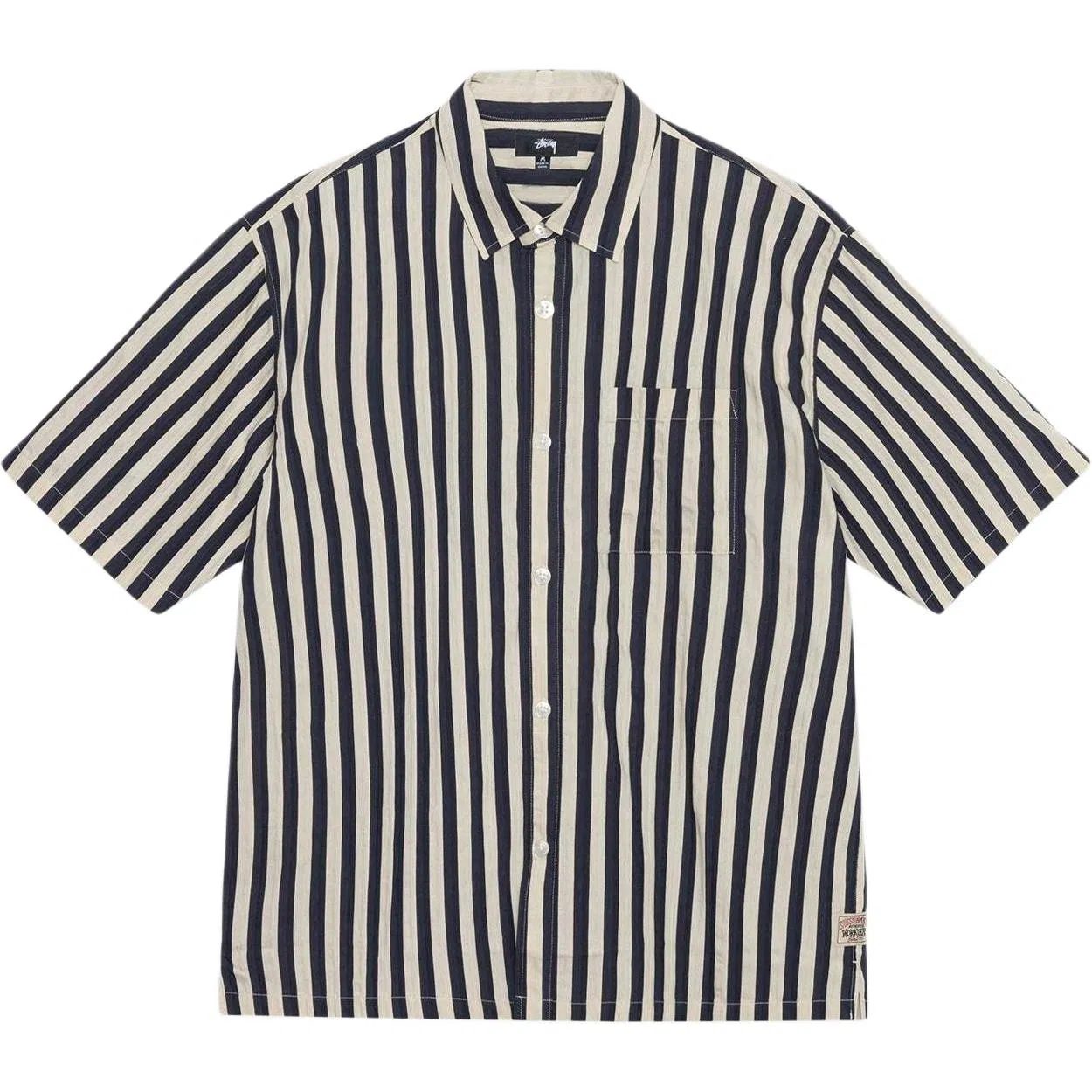 Stussy SS24 BOXY FLAT HEM SHIRT STRIPED