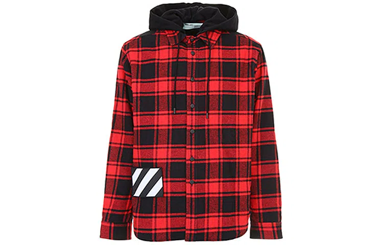 OFF-WHITE Plaid Long Sleeve Shirt