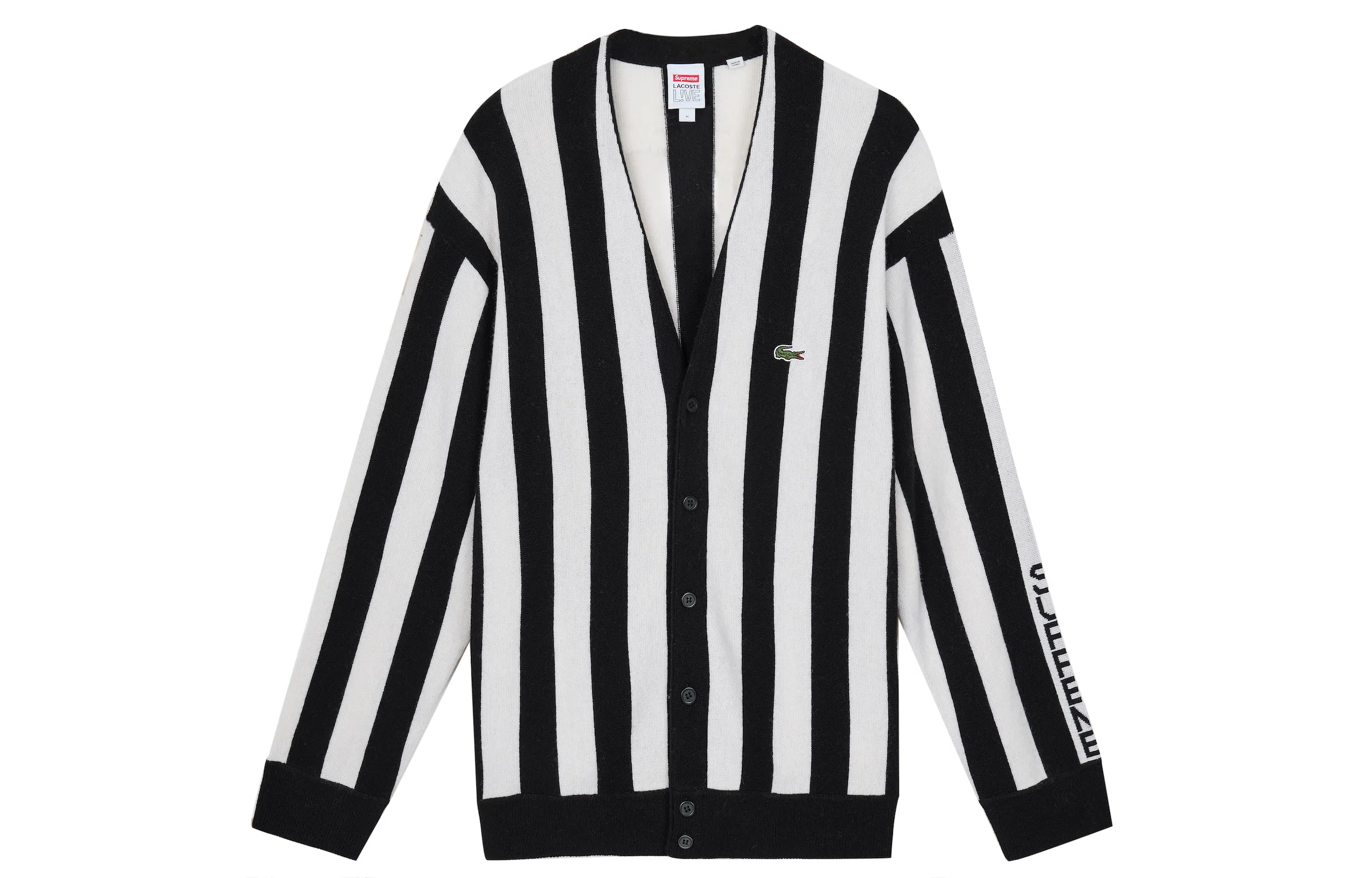 Supreme x LACOSTE FW19 Sweater Black