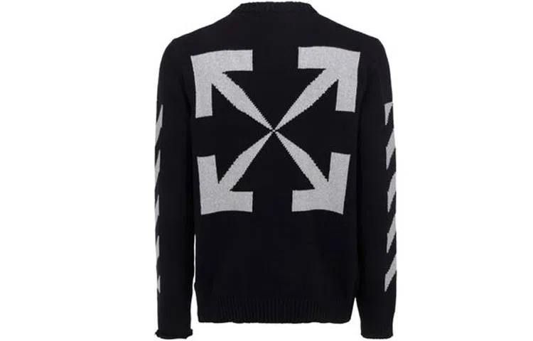 OFF-WHITE SS21 Logo Crewneck Sweater Black