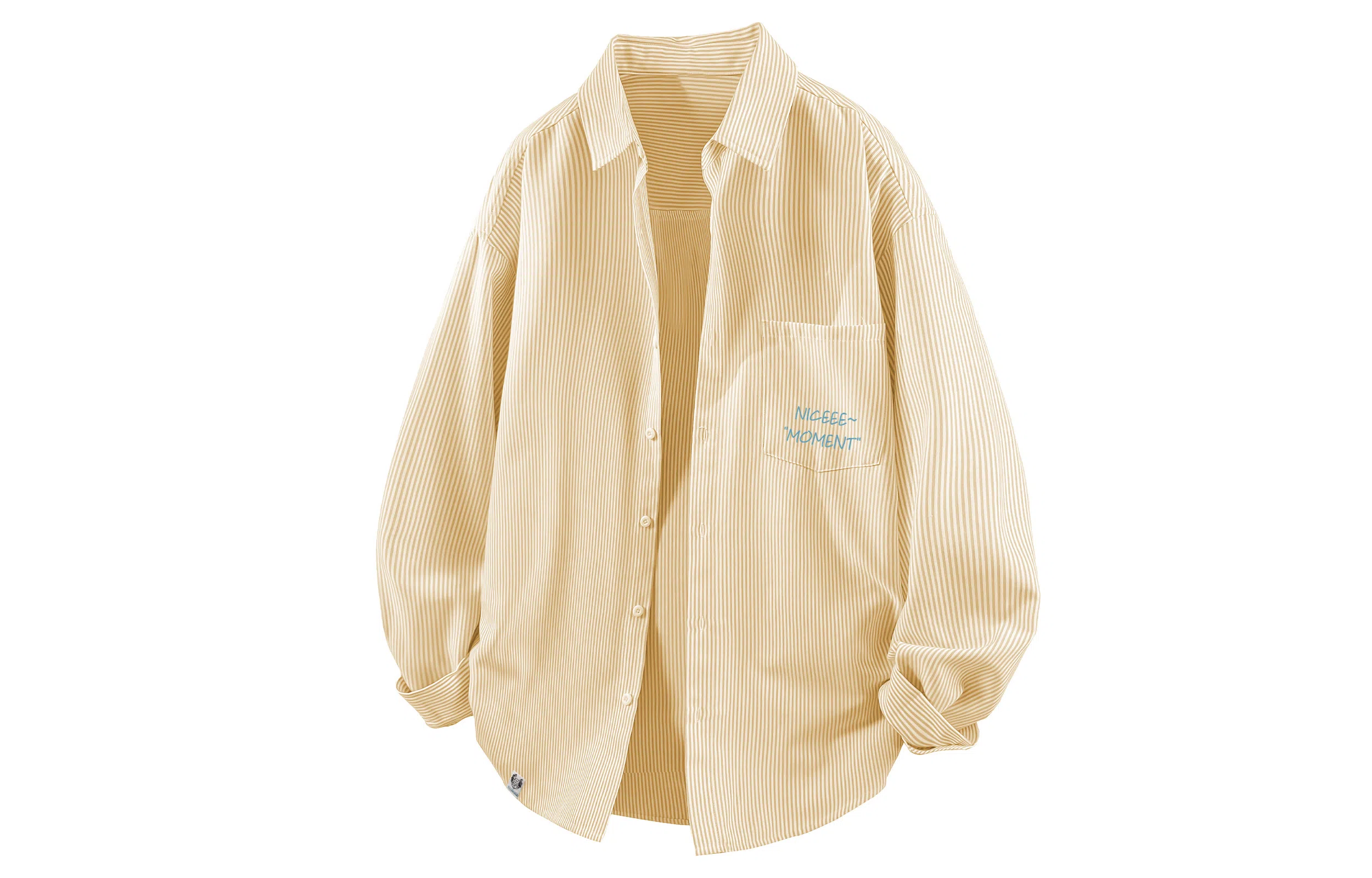 王者荣耀 梦奇款 美式复古基础款创意条纹宽松小衫休闲松弛感百搭户外通勤上衣痞帅少年感长袖衬衫 男女同款