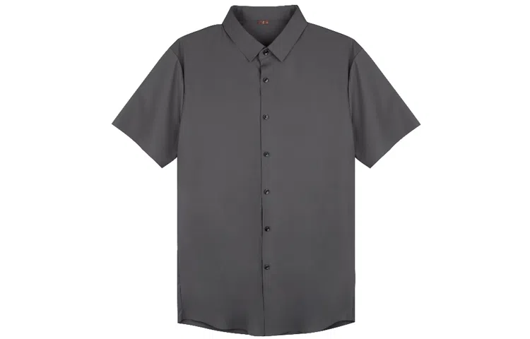 才子 新款商务休闲针织短袖衬衫 男款