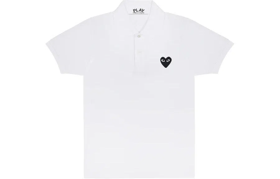CDG Play SS24 White Polo